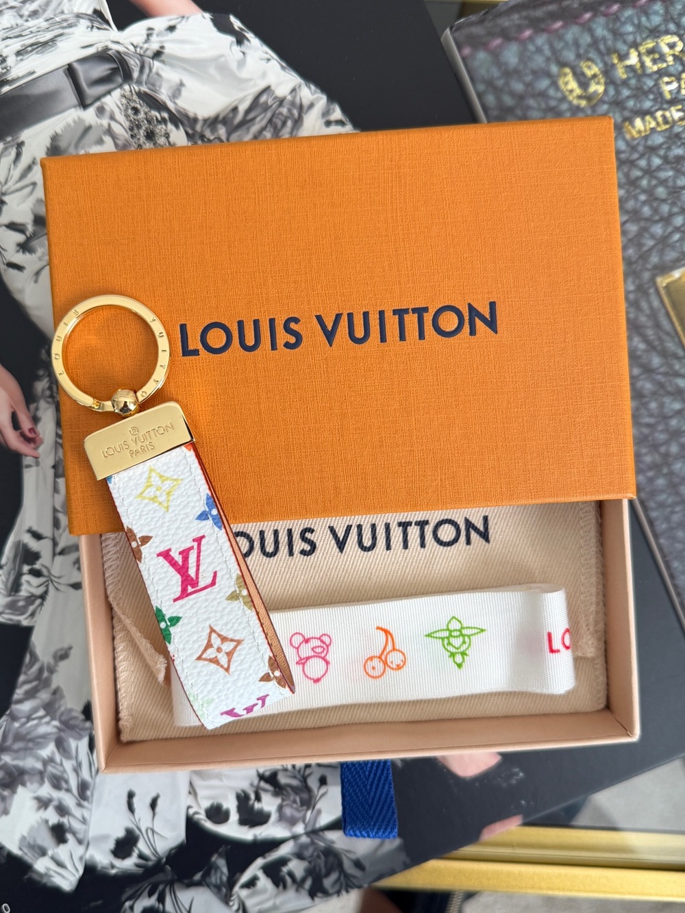 Louis Vuitton TM Multicolor Dragonne Key Holder
